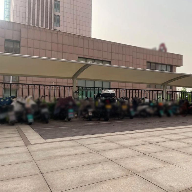 温泉县膜结构电动车棚